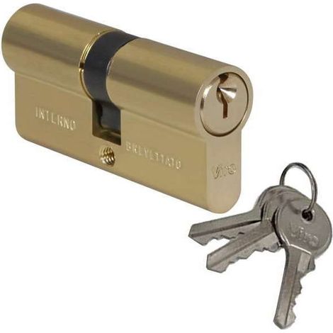 Cilindro Sagomato 700 Viro Ottone Chiavi 3 Camma DIN Mm 54 27 con 27