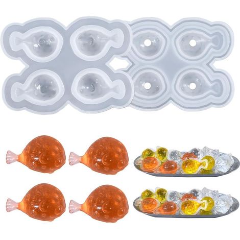à glaçons pratique, design délicat, moules uniques en forme de poisson (1/5)