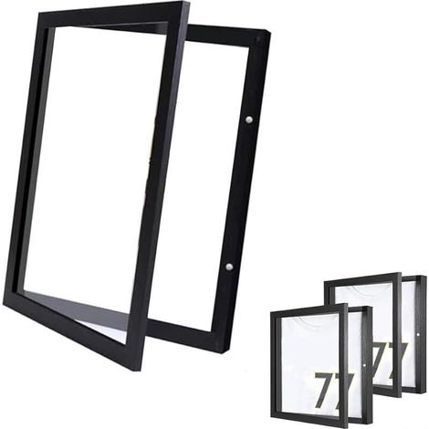Enlenk – Cadre photo en polystyrène imitation bois 33 x 33 cm – Résistant aux UV – Pour maillots et t-shirts – Décoration maison et bureau (1/5)