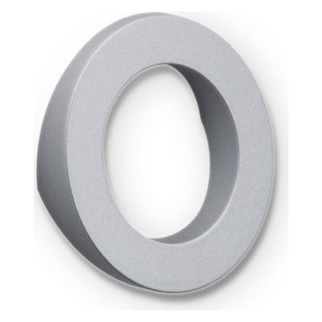 Maniglia da camera Orbita tonda effetto alluminio diametro 80 mm x altezza 14 mm