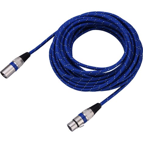 Câble audio XLR mâle vers femelle 10 mètres pour microphone professionnel (1/5)