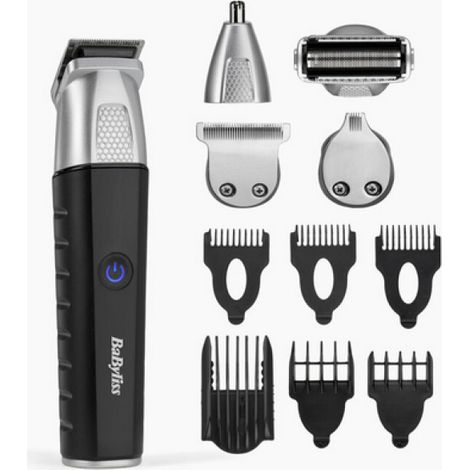 Babyliss MT812E Multifunktionsrasierer 11 in 1 Schwarz Silber