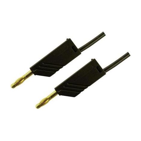 Hirschmann Test & Measurement MLN 200/2,5 SW Cavo di misura Spina a banana 4 mm Spina a banana 4 mm 2.00 m Nero 1 pz.