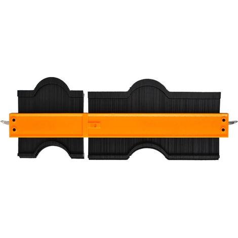 Sollbry Calibre de perfil conectable (10+5 pulgadas), duplicador preciso de formas irregulares para soldadura, herramienta de marcado de contornos para la instalación de pisos, alfombras y azulejos, i (1/5)