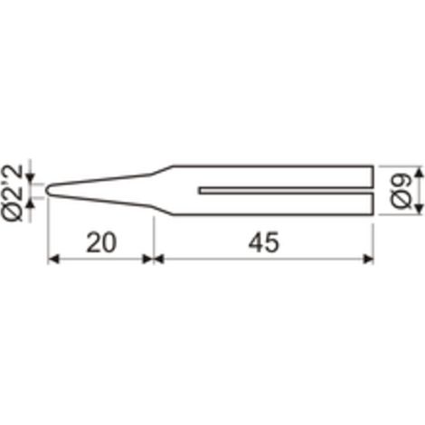 Punta de soldador eléctrico de 25 W Electro Dh  03.047/25/20/PLD 8430552096282