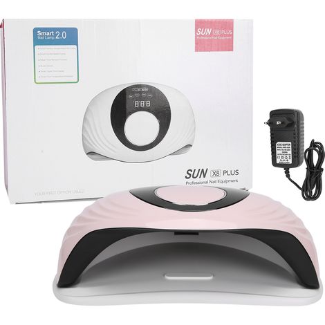 Lampe UV gel 120 W SUN X8 PLUS rose, norme européenne (1/5)