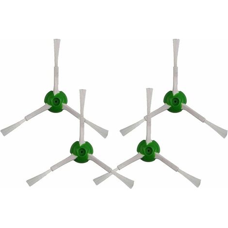 Brosse Latérale - Compatible Roomba i7 i7+ i7Plus e5 e6 e7 - Pour Aspirateur Robot Sans Fil - Lot de 4 (1/5)