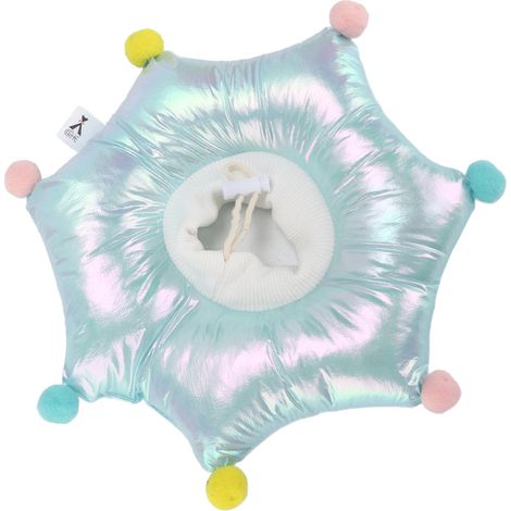 Collier de récupération doux pour chat, imperméable, rétractable, petite boule de poils réglable, remplie de coton (1/5)