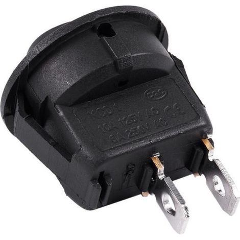 20Pcs SPST Noir Bouton Marche/Arret Tour Interrupteur A Bascule 6 A/250 V AC 10 A/125V noir,20 x interrupteur a bascule (1/5)