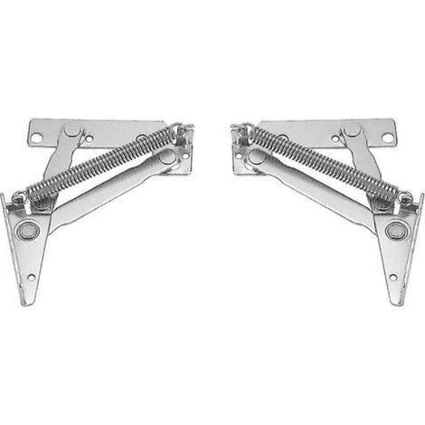 Charnière amortie pour meuble haut en acier inoxydable, 80°, lot de 2 pièces – support de porte relevable (1/4)