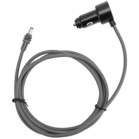 Câble d'alimentation de voiture cc 6,5 pieds 12V à 48V, résistant à l'eau, Plug and Play, chargement USB Type C, allume-cigare 18awg pour antenne parabolique.