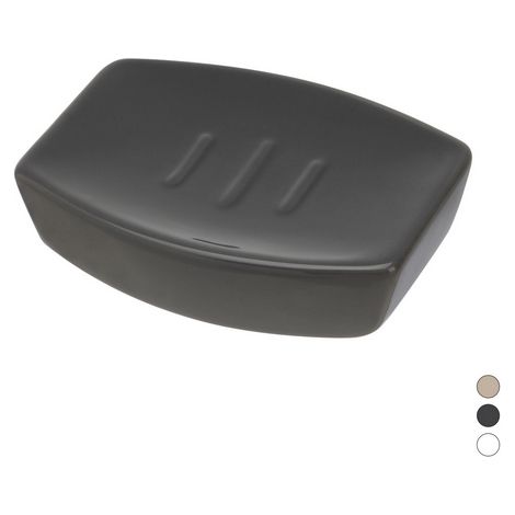 Porta Sapone in ceramica Linea Parigi Multicolore Tortora (1/3)