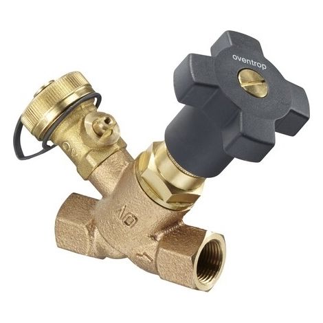 Vanne à siège incliné bronze, avec joint d'étanchéité en PTFE et de vidange 1050306 (1/5)