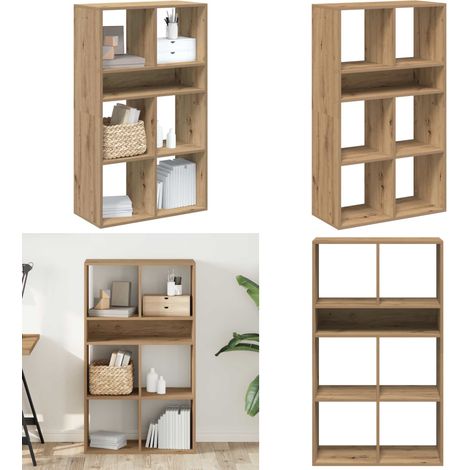 vidaXL Bücherregal Artisan-Eiche 66x31x112 cm Holzwerkstoff (1/5)