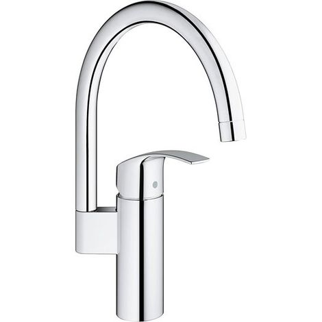 Grohe Eurosmart miscelatore lavello cromo con bocca alta girevole, monoforo 33202003 (1/10)