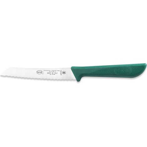 Coltello per Pomodoro Lama 12 cm Manico Antiscivolo Sanelli Skin Verde (1/5)