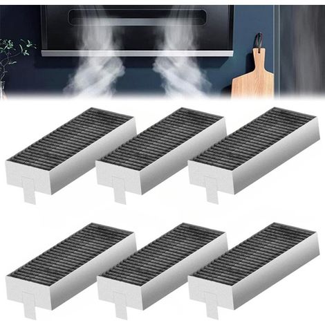 Aktivkohlefilter – 6er-Pack – Passend für Siemens HZ9VRCR0, Bosch HEZ9VRUD0, 17004796 und Siemens Neff Dunstabzugshauben – Ersatzfilter (1/5)