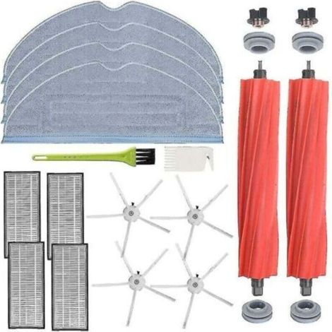 Accessoires pour aspirateurs robots Xiaomi Roborock S7/S7 Plus/S7 MaxV/S7 MaxV Ultra/S7 Pro Ultra/T7S/T7S Plus/G10, comprenant une brosse principale, des lingettes de nettoyage, des filtres HEPA et un (1/5)