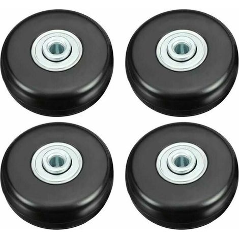 Lucky-88 – 50-mm-Kofferrollen – Schwerlast bis 51 kg – Geräuscharmes Gummi – Universelle Lenkrollen – 4er-Set für Gepäck und Taschen (1/5)