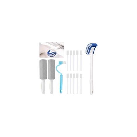 14Pcs Brosse de Toilette en Pierre Ponce de Nettoyage avec Poignée pour Enlever Taches et Anti-calcaire Nettoyage pour Piscine, Plaque de Cuisson, Carrelage cuvette des Toilettes (1/5)