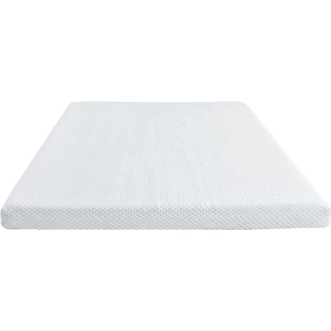 Surmatelas Daity Gel 180 x 200 cm, 7,5 cm d'épaisseur, en mousse froide et mousse gel confortable, avec une housse amovible. (1/5)