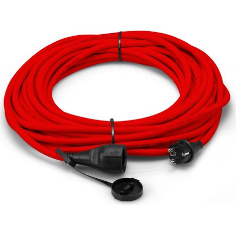 Trotec – Rallonge 25 m – 230 V – 1,5 mm² – Câble H07RN-F pour usage extérieur – Résistant aux intempéries et à l'abrasion