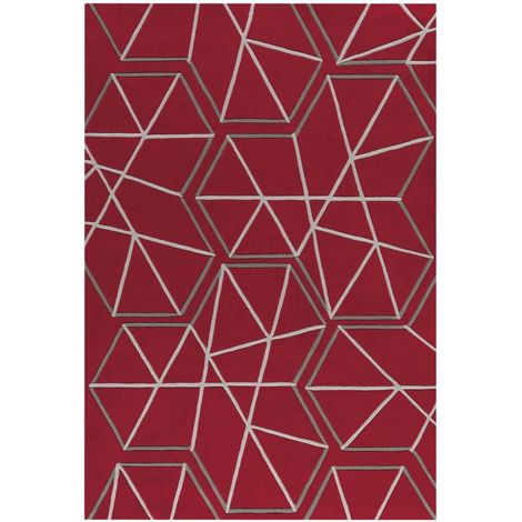 Tapis spirit 3112 rouge grau - 170 x 240 cm