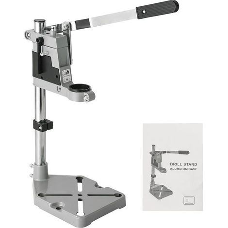 Support Perceuse Universel Réglable avec Étau Colonne Aluminium Portable Table Perçage Single Hole Pour Établi Réparation (1/5)