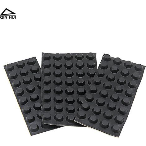 Patins d'amortissement des vibrations et d'absorption des chocs pour enceintes acoustiques, amplificateurs et autres boîtiers 3M américains patins en caoutchouc semi-circulaires/trapézoïdaux. (1/4)