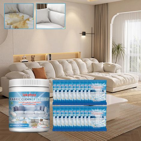 Multi-purpose cleaning sheets for fabric sofas, leather sofas, and upholstery removes mold, stains, maintains, and renovates. 100g (5g x 20 pieces) (1/5)