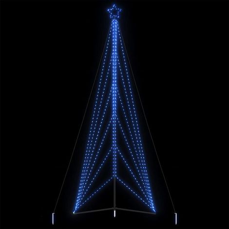 LED Weihnachtsbaum 861 LEDs Blau 478 cm vidaXL (1/5)