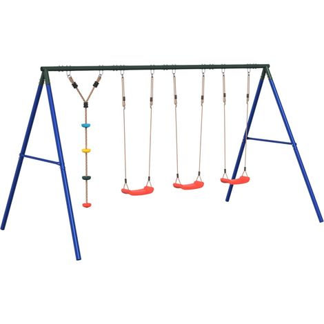 Maison Exclusive - Set Gioco da Esterno con Altalene e Altalena a Disco