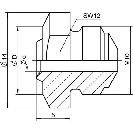 Embout pour pièces de rechange Gesipa 17/48 BT (pour rivets aveugles)