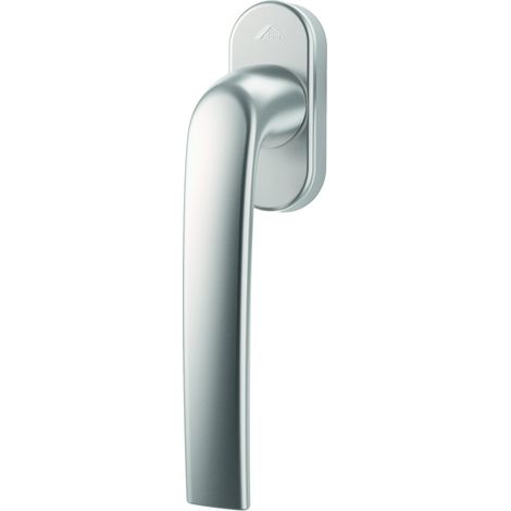 Maniglia standard Roto Samba con logo, argento naturale, lunghezza perno 32 mm (1/2)