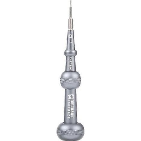 Tournevis magnétique de précision Mechanic East Tag, robuste, croix 1,2, gris