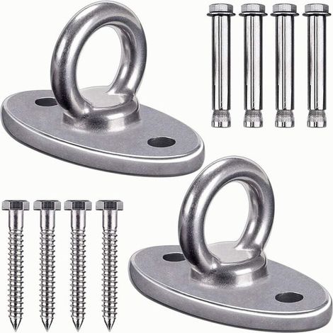 Support de fixation au plafond pour mur, capacité de 1 000 lb, kit de suspension pour balançoire de yoga, suspension Woss, anneaux olympiques, accessoires de gymnastique (1/4)