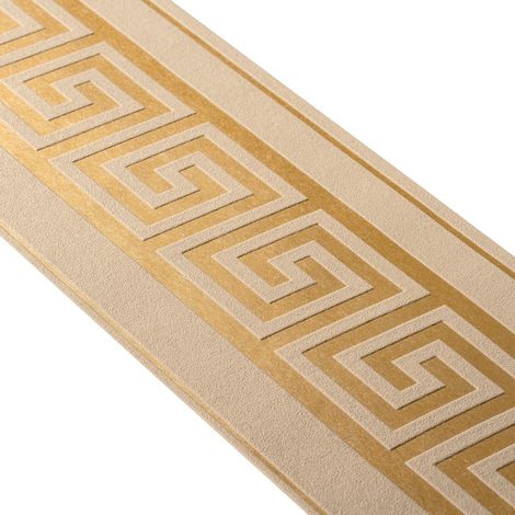 A.S. Creation Only Borders 11 383938 Vliesbordüre Geometrisch 5.00 x 0.10 m Gold Tapete (1/2)