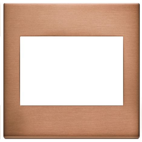 VIMAR - 22648.86 Placca 3M BS rame spazzolato