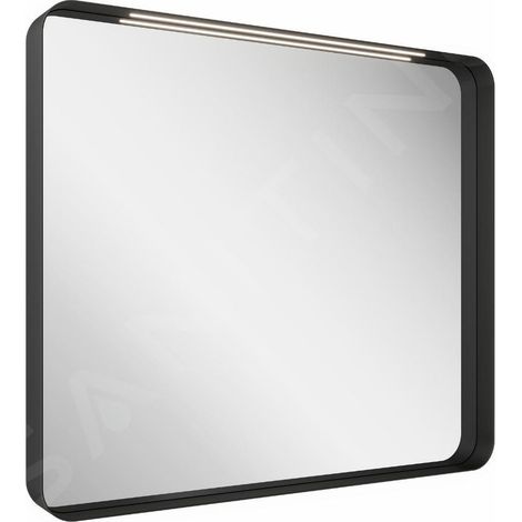 Ravak Strip - Miroir avec éclairage LED, 906x706 mm, noir X000001572 (1/3)