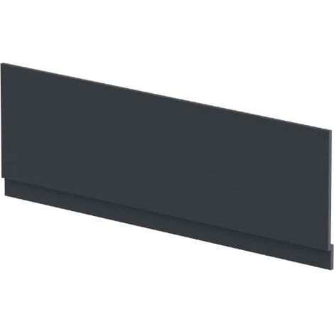 Hudson Reed Juno Straight Front Bath Panel and Plinth 560mm H x 1700mm W - Satin Anthracite (1/4)