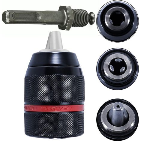 Mandrino Autoserrante SDS+ 1/2" 2–13 mm – Compatibile con Trapani e Martelli SDS+  Acciaio Indurito, ISO 9001, DIN 238  Senza Percussione