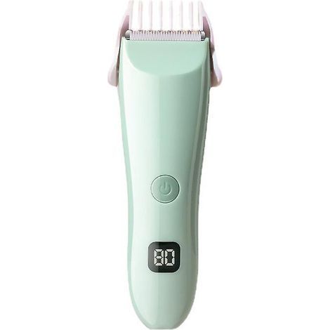 Tagliacapelli per bambini, rifinitore elettrico ultra silenzioso, kit per il taglio dei capelli per bambini senza fili e ricaricabile, impermeabile, con indicatore di batteria. (1/2)
