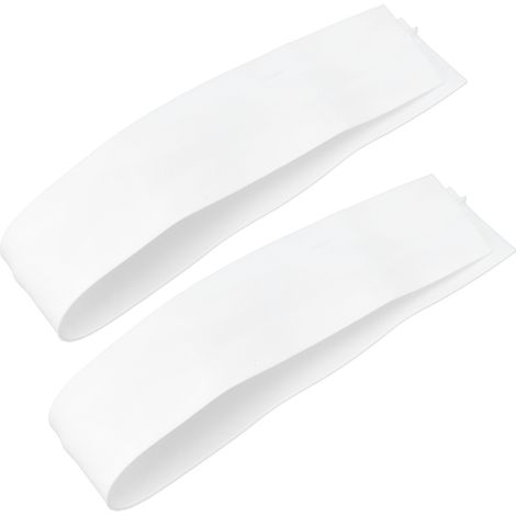 Lot de 2 joints d'étanchéité en silicone pour plaques de cuisson, résistants à l'huile, pour la cuisine (blanc, 53 cm).