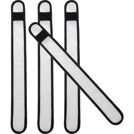 Lot de 4 bandes lumineuses LED pour les jambes de cheval, sangles de sécurité nocturnes haute visibilité et réfléchissantes, équipement d'équitation pour un entraînement nocturne en toute sécurité. (1/5)