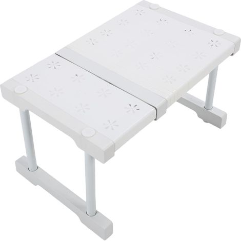 Adjustable Shelf Organizer, Extendable Carbon Steel Cabinet Shelf with Telescopic Design for Kitchen Storage in Cupboard (1/5)