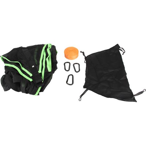 Hamac triangulaire portable pour 3 personnes - Idéal pour camping, pêche et activités extérieures en noir (1/5)