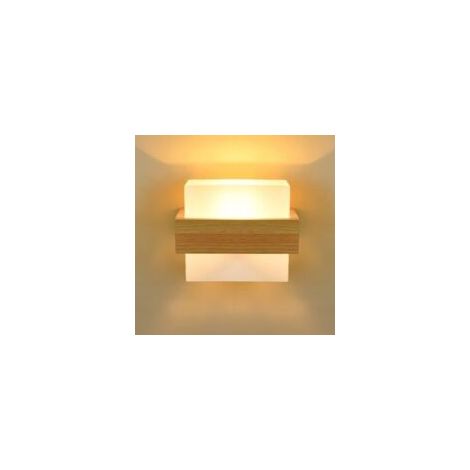 Einfache Wandleuchte mit Bewegungsmelder – ideal für Schlafzimmer, Flure usw. – 1 Stück, rechteckig, dreifarbige Leuchte – Crezuo (1/4)