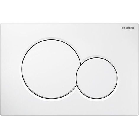 Adapté à Plaque de déclenchement GEBERIT Sigma01 blanc-alpin