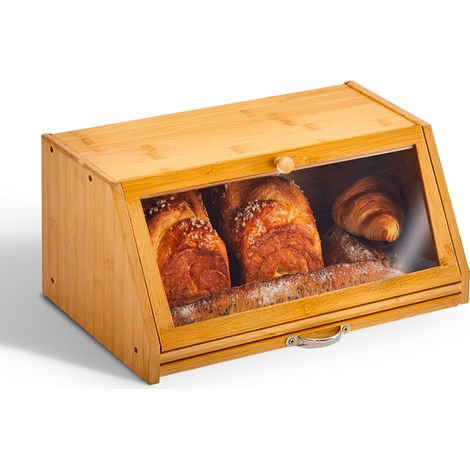 Boîte à pain bambou FISHTEC planche à découper (1/5)