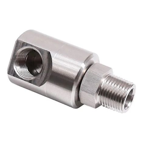 Raccord pivotant robuste en acier inoxydable Plsuper 1/2 pouce pour enrouleur de tuyau haute pression - 204 °C (400 °F), 344 bar (5000 PSI) (1/5)